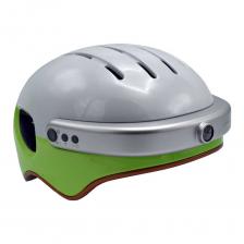 Шлем с камерой Airwheel C5 (белый с зеленым, размер L)
