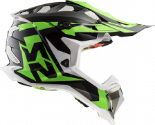 Шлем LS2 MX470 SUBVERTER NIMBLE (XS, Black White Green) – фото 3