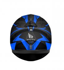 Шлем MT THUNDER EFFECT (XS, Gloss Black Deep Blue) – фото 2
