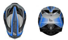 Шлем MT SYNCHRONY DUO SPORT TOURER (XL, Matt Titanium Black Blue) – фото 1