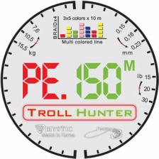 Шнур PE Mystic Troll Hunter 150 м. 0.15мм, 7,6 кг. F-18875