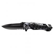 нож складной Нож складной Stinger 90 мм сталь/алюминий (черный)