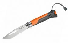 Нож перочинный Opinel Outdoor Earth №08 8VRI (001577) 190мм оранжевый/серый
