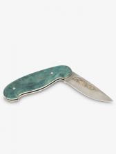 Нож Лефортовский» (Дамасская сталь, стабилизированная карельская береза) – фото 2