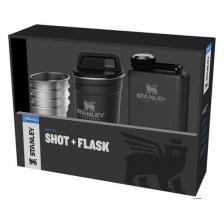 Набор термопосуды Stanley Nesting Shot Glass Set + Flask, 0.23л, черный [10-01883-035]