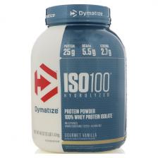 Dymatize Nutrition ISO100 Hydrolyzed 100 % изолят сывороточного белка со вкусом ванили для гурманов 1 4 кг (3 фунта)