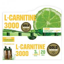 Карнитин жидкий GoldNutrition L-Carnitine 3000 20 x 10 мл, Лимон