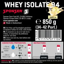 Изолят протеина SPONSER WHEY ISOLATE 94 CFM 1500 г, Ваниль – фото 3
