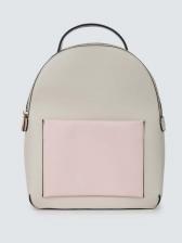 Рюкзак женский Marmalato 577-283 бежевый/серый/розовый, 30,5x25х6 см