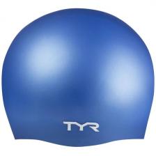 Шапочка для плавания Tyr силикон голубой (УТ-00016455)