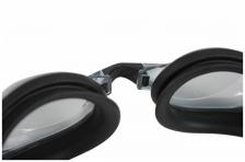 Очки для плавания BRADEX Регуляр, черные, цвет линзы - серый – фото 4