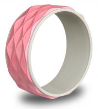 Колесо для йоги рифленое INDIGO, 17103 IRBL, Розовый, 34 см