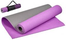 Коврик для фитнеса Bradex двухслойный, 190х61х0,6 см, фиолетовый (SF 0692)