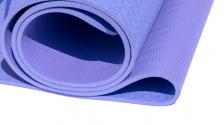 Коврик для йоги OFT 6 мм двуслойный TPE фиолетово-сиреневый – фото 2