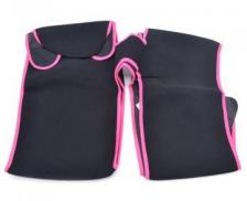 Регулируемый пояс для похудения Adjustable One Piece Waist Band JN-79, чёрно-розовый, s/m