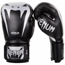 Перчатки боксерские Venum Giant 3.0 Black/Silver Nappa Leather Перчатки боксерские Venum Giant 3.0 Black/Silver Nappa Leather