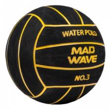 Мяч для водного поло MadWave WP Official #3, 400 г (чёрный)