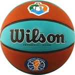 Мяч баскетбольный Wilson VTB SIBUR Gameball ECO, р.7, лого Единой Лиги ВТБ, коричнево-бирюзовый Мяч баскетбольный Wilson VTB SIBUR Gameball ECO, р.7, лого Единой Лиги ВТБ, коричнево-бирюзовый