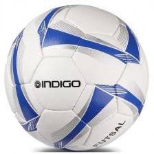 Мяч футбольный Футзал №4 INDIGO STREET SOFT тренировочный, 100061, Бело-Синий,