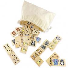 Домино Животные 28 фишек настольная игра для детей Ulanik