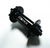 Втулка Bitex FB-MTF-M9-135 для фэтбайка, передняя, под эксцентриковый зажим M9, ширина 135 мм, дисковый тормоз на 6 болтов, 32 спицы, 2 промподшипника 6804, чёрный цвет, 245 грамм