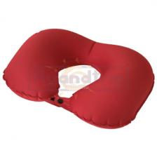 Подушка для шеи надувная с помпой Flyandtrip красная – фото 3