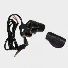 Ручка газа с вольтметром и замком зажигания для электропитбайка BUTCH (48v) (аксессуары,запчасти, детали электросамоката electric scooter) Ручка газа с вольтметром и замком зажигания для электропитбайка BUTCH (48v) (аксессуары,запчасти, детали электросамоката electric scooter)