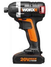 Винтоверт аккумуляторный WORX WX292, 20В, бесщеточный, 2Ач x2, кейс