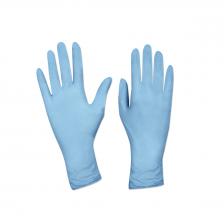 Перчатки нитриловые L голубые