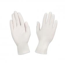 Перчатки нитриловые текстурированные на пальцах S белые