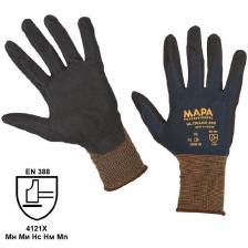 Перчатки защитные Mapa Professionnel Ultrane 500 трикотажные с нитрильным покрытием черные (2 нити, 13 класс, размер 8, M) – фото 1