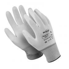 Перчатки защитные Manipula Specialist Микропол TPU-13/MG-162 нейлоновые с полиуретановым покрытием белые (13 нитей, 13 класс, размер 9, L)