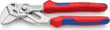 Клещи переставные-гаечный ключ Knipex, KN-8605180, красный, синий, 180 мм Клещи переставные-гаечный ключ Knipex, KN-8605180, красный, синий, 180 мм