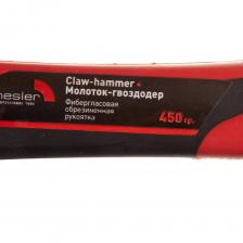 Молоток-гвоздодер Hesler 450 г фибергласовая ручка – фото 3