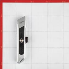 Нож строительный Hesler 19 мм с выдвижным лезвием металлический корпус – фото 3