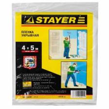 Плёнка укрывная защитная STAYER Пленка защитная 4 х 5 м укрывочная HDPE 7 мкм STAYER, 1225-07-05