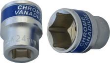 Торцевая головка AUTOLUXE 66944, 24 мм., 1/2", шестигранная, CrV, ф32х40L. Торцевая головка AUTOLUXE 66944, 24 мм., 1/2", шестигранная, CrV, ф32х40L.