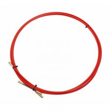 Протяжка кабельная REXANT (мини УЗК в бухте), стеклопруток, d=3,5 мм 5 м, красная, цена за 1 шт