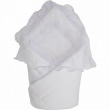 Конверт-одеяло на выписку сатин жакард (белый, Стандарт)