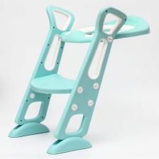 Детская накладка - сиденье на унитаз, цвет бирюзовый – фото 4