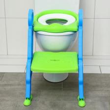 Детское сиденье на унитаз «Абстракция», цвет зеленый/голубой – фото 1