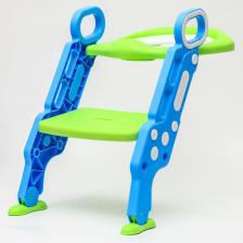 Детское сиденье на унитаз «Абстракция», цвет зеленый/голубой – фото 4