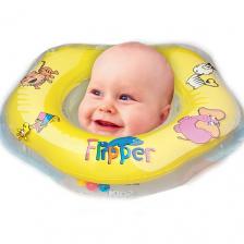ROXY KIDS Надувной круг на шею для купания малышей Flipper