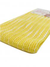 Lec Мочалка для женщин мягкая с объемными нитями желтая (23 см*100 см), 1 шт – фото 3
