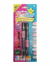 Набор Creative Nails: 4 цвета - Тёмно-розовый, бежевый, тёмно и светло-фиолетовый - 22%