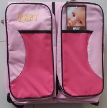 Многофункциональная сумка для мам - детская кровать для путешествий, розовый-фуксия – фото 1