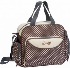 Компактная сумка для мамы Baby, 36х9х26 см, коричневый
