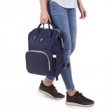Сумка-рюкзак для мамы Baby Mo с USB, цвет в ассортименте, тёмно-синий – фото 4