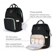 Сумка-рюкзак для мамы Baby Mo, цвет в ассорименте, Черный – фото 4