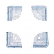 Прозрачные треугольные накладки-протекторы для мебели (4.3*4.3*2.1 см). 4 шт., цена за 1 блистер